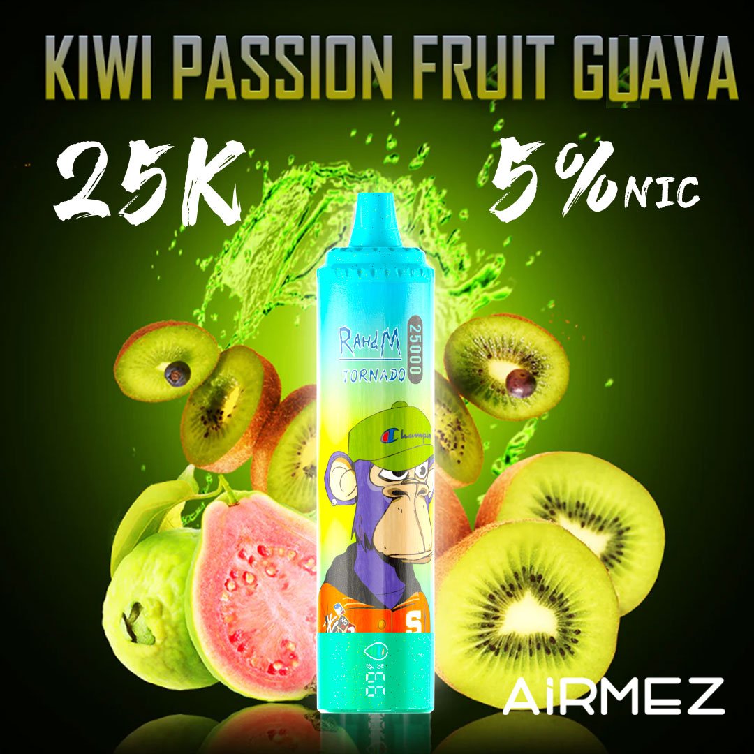 Airmez Tornado 25000 Puffs | Full Collection (15 Flavors) | Adjustable Airflow Disposable Vape - Image 6