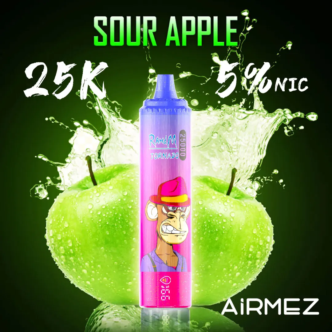 Airmez Tornado 25000 Puffs | Full Collection (15 Flavors) | Adjustable Airflow Disposable Vape - Image 8
