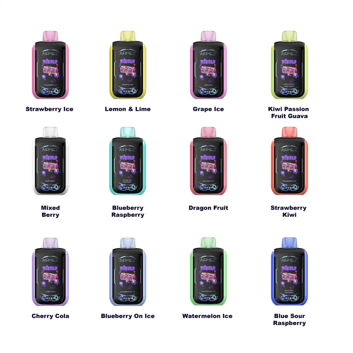 Airmez Matrix Pro 30000 Puffs Disposable Vape – Dual Airflow, Dual Mesh Coils, Touch Pad & 2.1" LED Display - Image 15