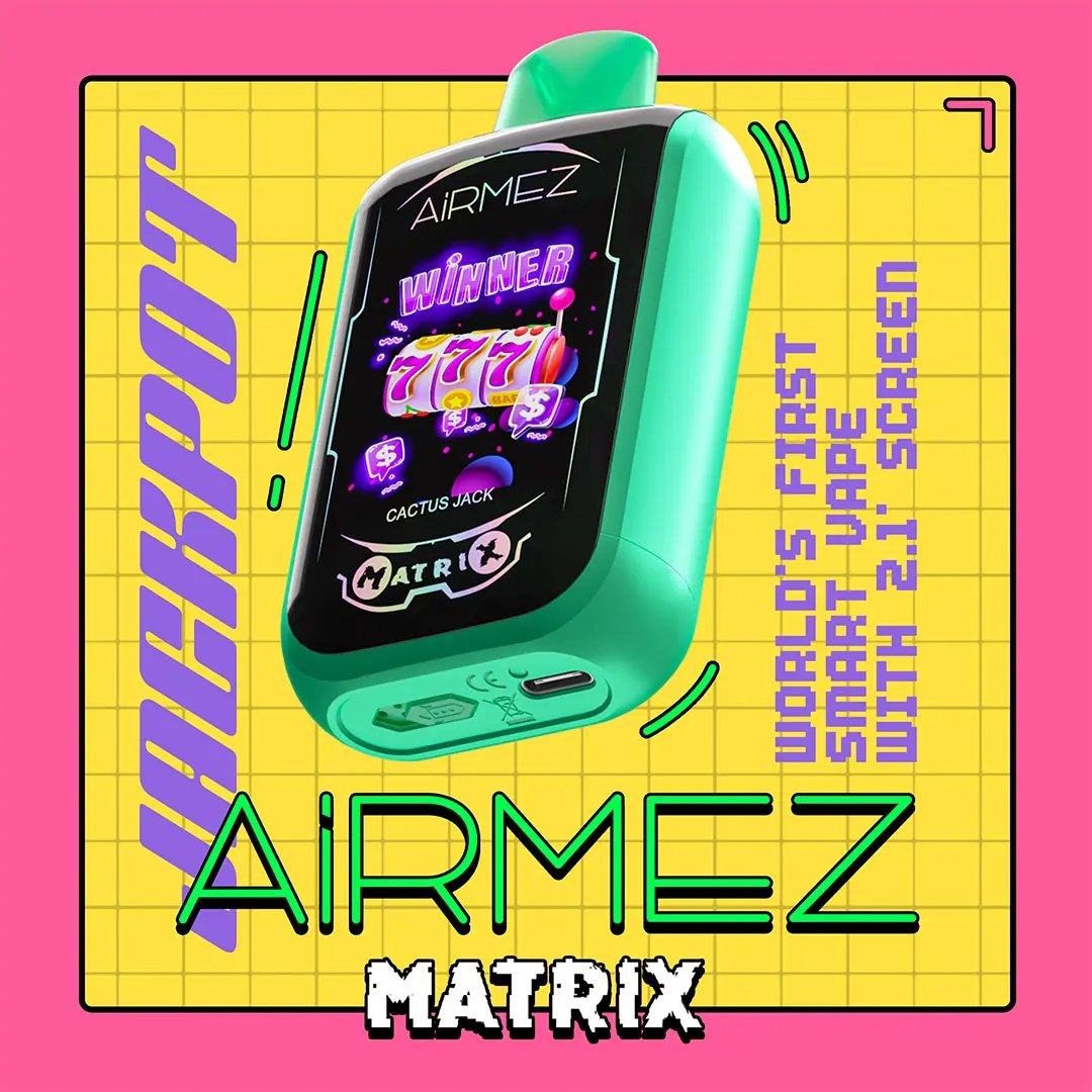 Airmez Matrix Pro 30000 Puffs Disposable Vape – Dual Airflow, Dual Mesh Coils, Touch Pad & 2.1" LED Display - Image 14