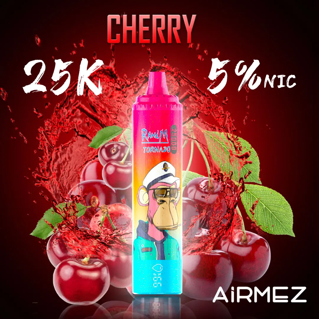 Airmez Tornado 25000 Puffs | Full Collection (15 Flavors) | Adjustable Airflow Disposable Vape - Image 4