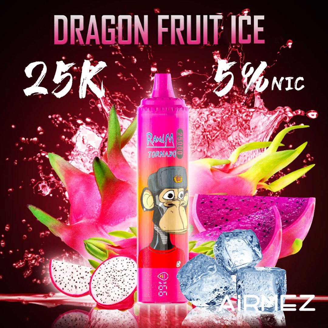 Airmez Tornado 25000 Puffs | Full Collection (15 Flavors) | Adjustable Airflow Disposable Vape - Image 5
